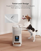 PETLIBRO Automatic Cat Feeder, 6L Auto Pet Cat Dry Food Dispenser with Clog-Free Design, Low Food LED Indication, 0-50 Portion Control for 1-6 Meals Daily, 10s Voice Recorder for Small & Medium Pets