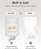 Automatic Dog Water Bowl Dispenser with Patented Faucet - 8L Large Gravity Cat Water Dispenser with Filter & Adjustable Base, Wide Mouth for Easy Clean, BPA-Free, Stainless Steel Pet Waterer for Pets