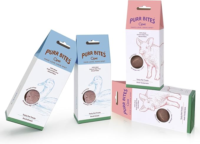 OPET Freeze Dried Cat & Dog Treats,Single Ingredient High Protein Grain Free Crunchy Cat Treats,Healthy Training Treats (4 Pack, Chicken & Pork)