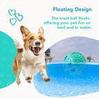 Treat Dispenser Ball Toy, Beef Flavored Interactive Dispensing, Floatable Dog Toys with Treats