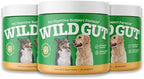 Wild Gut - Natural Probiotic Supplement for Pets | Supports Digestive Health & Gut Microbiome | 8 Probiotic Strains | 3 Bottles