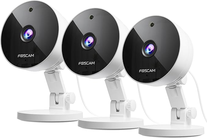 FOSCAM 3K 5MP Security Camera Indoor, 2.4g & 5g WiFi Magnetic Mini Dog/Cat/Pet/Baby Camera, Smart Motion Detection, 20X Zoom, 2-Way Audio, Night Vision, Home Monitor Compatible with Alexa & Google