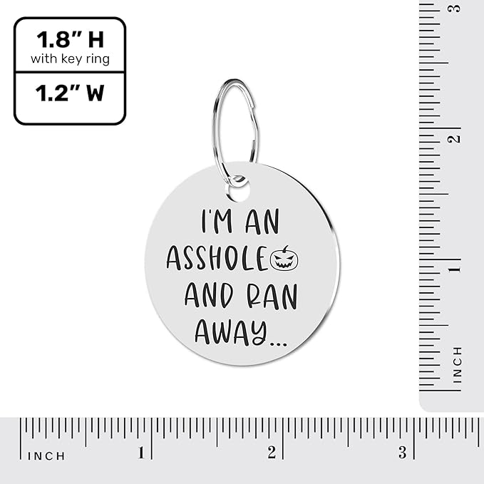 MYLUCKYTAG QR Code Stainless Steel Dog ID Tag, Personalized, Digital Pet Tag, Engraved