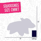 HuggleHounds Plush Dog Toy - Fuzzy HuggleHounds Dog Toys, Soft Plush, For Small and Large Breeds with Squeaker - Squooshie Fox