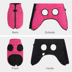 SCENEREAL Dog Winter Coat - Warm Puppy Jacket with Built-in Harness, Waterproof, Fleece Puffer Vest, Windproof Snow Clothes for Small to Medium Dogs