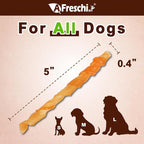 Afreschi Classic Turkey Tendon Coil (L) 3 oz, USA-Sourced Turkey Tendon, Dog Treats for Wrapped Series, All Natural Human Grade Dog Treat, Hypoallergenic, Rawhide Alternative