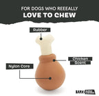 Barkbox Super Chewer Tough Dog Chew Toys for Aggressive Chewers, Dental Stimulating (Turkey - Small)