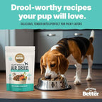 Because it's Better Slow Baked and Air Dried Dog Food, Real Salmon and Veggies, 1lb Bag, Complete and Balanced Dry Dog Food, for All Life Stages