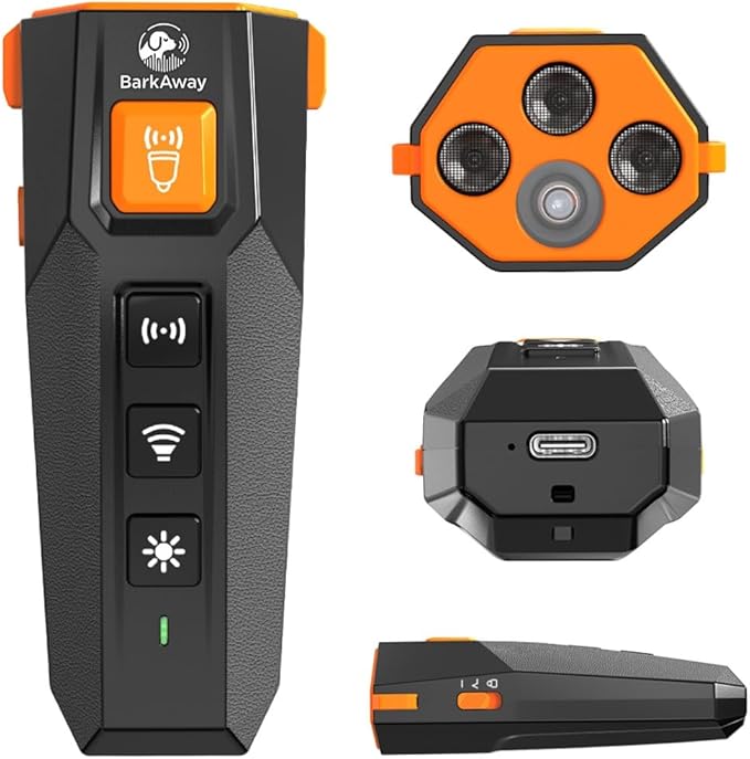 2025 Ultrasonic Dog Bark Deterrent for Safe Anti-Bark Training Stop Neighbor's Dog Device with 4 Working Modes, LED Flashlight – 2 in 1 Pet Training Device with Long Range Humane Technology