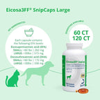 SnipCaps Omega 3 Free Fatty Acid Capsules for Dogs - Large, 120 ct