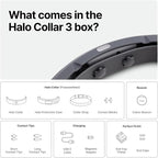 Halo Collar 3, Multifunctional GPS Wireless Dog Fence & Dog Training Collar with GPS Tracker, Subscription Required, Waterproof, Sunburst (Medium/Large)
