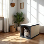 Cat Scratcher Tunnel, cardboard cat house, scratching post for Indoor cats, 360 degree comfort, durable design, odor-free, easy assembly, perfect for playful kittens and adult cats, blackwood