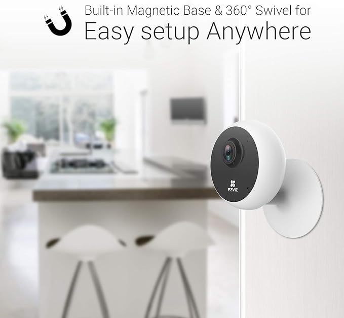 EZVIZ Indoor Security Camera 1080P WiFi Baby Monitor, Smart Motion Detection, Two-Way audio, 40ft Night Vision, Works with Alexa & Google Assistant(C1C)