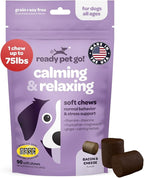 Calming Chews for Dogs | Herbal Dog Calming Chews for Anxiety from Normal and Occasional Stressors Including Separation Storms Grooming & Travel | NASC Certified & Made in The USA | 90 Count