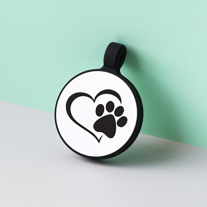 MYLUCKYTAG Silent Silicone QR Code Dog Tags - Scan QR for Instant Pet Location Alert Email