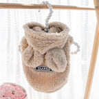 Cat Bunny Ears Costume Cute Dog Kitten Hoodies Sweater Rabbit Ears Puppy Pet Apparel (XX-Large,Beige)