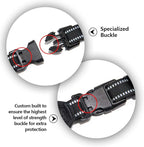 PHOEPET 2019 Upgraded No Pull Dog Harness, Reflective Adjustable Vest, with a Training Handle + 2 Metal Leash Hooks+ 3 Snap Buckles +4 Slide Buckles(S, Red)