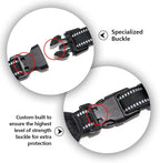 PHOEPET 2019 Upgraded No Pull Dog Harness,3M Reflective Adjustable Vest, with a Training Handle + 2 Metal Leash Hooks+ 3 Snap Buckles +4 Slide Buckles(XS, Red)