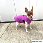 JACKO & CO - Fleece Vest Sweater with Leash Ring - Soft Lightweight Breathable for Puppies Small Medium Dogs, Kitten, Cats, Chihuahua - Warm for Fall/Autumn/Winter (Purple, X-Small 2-4lbs)