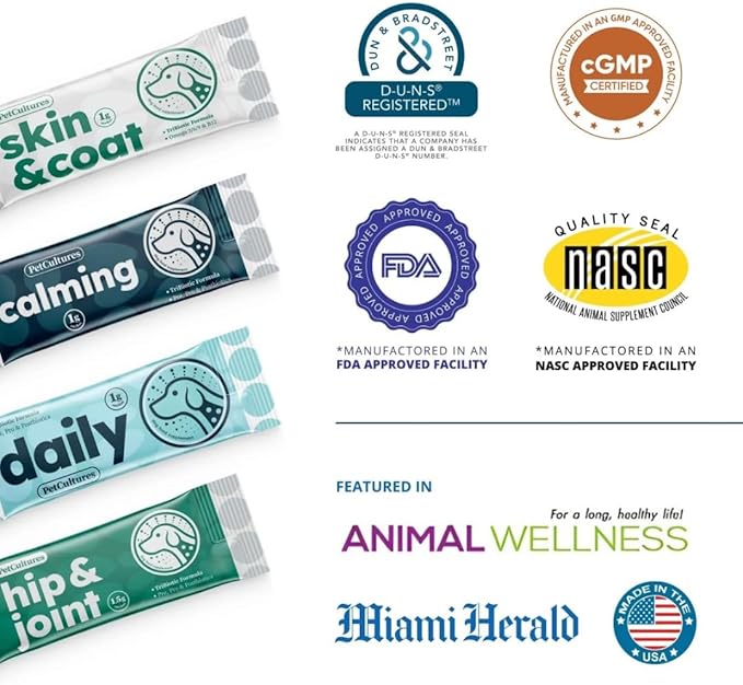 Calming Synbiotic Formula - with L-Theanine, L-Tryptophan, Probiotics, and B-Vitamins in 30 Packs