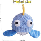 Dog Toys for Aggressive Chewers,Squeaky Dog Toys to Keep Them Busy,No Stuffing Interactive Dog Chew Toys,Suitable for Medium,Large and Small Dog(Blue Whale)