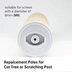 SVD.PET 17in Cat Tree Scratching Post Replacement, Natural Jute Pole, cat Scratching Post, cat Tree, Kitten Scratcher, cat Scratcher, Kitten Scratching Post (M8, 17in/43.2cm)