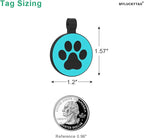 MYLUCKYTAG Silent Silicone QR Code Pet ID Tags Dog Tags - Pet Online Profile - Scan QR Receive Instant Pet Location Alert Email