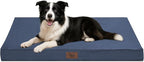 Outdoor Dog Bed for Medium Dogs, Waterproof Dog Crate Bed for Puppy Beds, Orthopedic Egg Crate Foam Pet Bed with Washable and Removable Oxford Cover, Navy