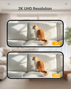 BoyKeep Indoor Camera - 2K Pet Camera, 5G/2.4GHz WiFi Cam for Baby Monitor with Phone App, 360° Pan & Tilt, 2-Way Audio, Color Night Vision, New for 2025 with 12s Free Cloud Storage