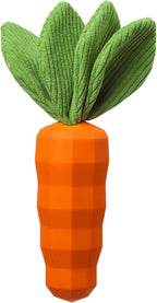 MewaJump Dog Squeaky Chew Toys for Aggressive Chewers, Rubber Carrot Dog Toys for Training and Cleaning, Durable Interactive Tough Dog Toy for Puppy Medium Dogs