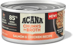 ACANA Chunks in Broth Wet Cat Food Salmon & Chicken Recipe 3oz Cans (12 Count)
