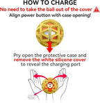 seagi Interactive Dog Toys – Durable Automatic Bouncing & Vibrating Interactive Dog Ball for Smart Play, Motion-Activated Moving Dog Toy for Small/Medium/Large Dogs,USB Rechargeable (Yellow)