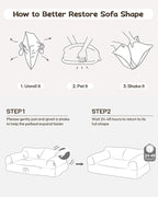 Thirdream Heated Cat Couch Bed for Indoor Pet Cats,Orthopedic Furniture, Warming & Heating PET Chair, Cat Beds Fabric, Anti-Slip Bottom, Washable Cover, Cute & Large Size