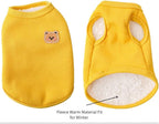 Unisex Soft Breathable Stretchy Cats & Dogs Tee Shirts - Warm Winter Vest - Medium & Small Dog Apparel