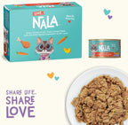 LOVE, NALA - Natural Adult Cat Wet Food - Pate Chicken with Carrot & Pumpkin Recipe- Grain Free, Non-GMO, Lean Protein, Digestive Fiber Blend, Added Minerals & Vitamins - 12 Pack 2.4 lbs.