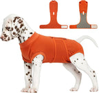 FUAMEY Dog Recovery Suit Male,Dogs Surgery Neuter Suits Puppy Spay Shirts for Female Protect Dog's Skin Anti Licking Abdominal Wounds Doggie Onesie Pet Bodysuit Alternative to Cone Orange S