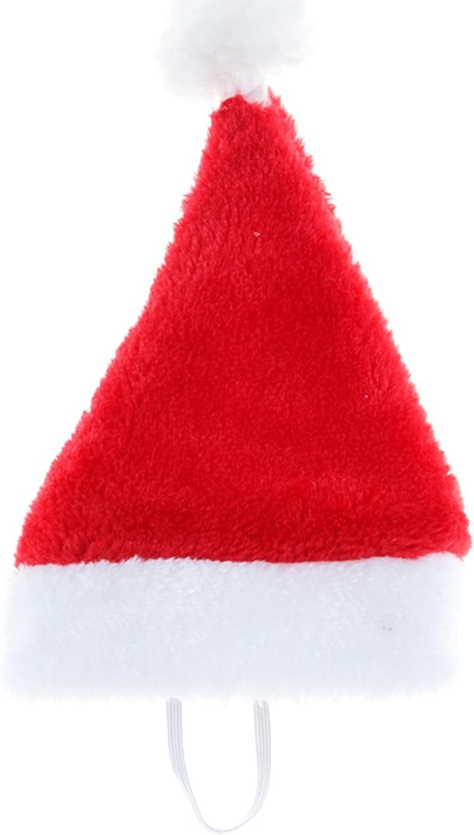Christmas Cat Costume - Santa Hat Outfit for Small Dogs & Cats | Festive Pet Santa Suit with Red Velvet Cape & Bell | Cute Xmas Holiday Costume Accessories (Red, Small)