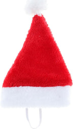Christmas Cat Costume - Santa Hat Outfit for Small Dogs & Cats | Festive Pet Santa Suit with Red Velvet Cape & Bell | Cute Xmas Holiday Costume Accessories (Red, Small)