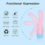 Dog Water Bottle, Travel Puppy Water Bowl, Leak Proof Portable Puppy Water Dispenser, Foldable Dog Water Bottle for for Pets Outdoor Walking, Hiking, Travel, Food Grade Plastic - 19oz Pink