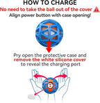 seagi Interactive Dog Toys – Durable Automatic Bouncing & Vibrating Interactive Dog Ball for Smart Play, Motion-Activated Moving Dog Toy for Small/Medium/Large Dogs,USB Rechargeable (Blue)