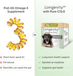 Longevity15 – C15:0 – Fatty Acid Health Supplement for Dogs – Healthy Pet Supplies – for Large Dogs, 1 Pack