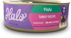 Halo Purely For Pets Indoor Cat Turkey and Giblets Recipe - Case of 12-5.5 Oz