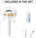 3-in-1 Pet Steam Brush Set for Dogs & Cats, Grooming Comb with Spray, Defur Tool, Water-Assisted Hair Removal, Gentle Cat & Dog Spritz Brush, Multi-Purpose Steam Grooming Kit