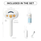 Steam Brush for Dog & Cat – 3-in-1 Pet Spray Hair Removal Comb – Pet Grooming & Shedding Steam – Includes Waterless Shampoo – Water Brush for Long & Short Haired Pets – Defur Spritz Comb