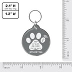 MYLUCKYTAG NFC & QR Code Smart Pet ID Tag Personalized Dog Cat Tag, Online Pet Profile, Pet Location Alert Email, Digital Pet Tag, Quiet Pet Tag, Durable Pet ID, Dog Collar Tag