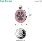 MYLUCKYTAG ID Tags Dog Tags - Pet Online Profile - Scan Receive Instant Location Alert Email