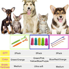 10 Pack Pet Dog Toothbrush, 2 Triple Head Pet Toothbrushes 3 Double Head Tooth Brush 5 Pack Finger Rubber Toothbrushes, Multi-Angle Dental Cleaning Brushes for Dog Cat Oral Dental Health
