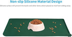 AUDWUD Silicone Waterproof Pet Feeding Mats,Anti Slip Bowl Pad,Dog Mat for Food and Water