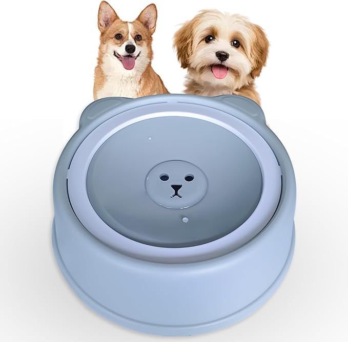 Stop Messy Floors! Yaruiguang Anti-Splash Dog Bowl - No-Spill Water Bowl for Drippy Dogs and Cats, Non-Tip Design for Dry Chin and Clean Floors