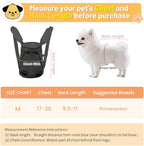 Inspack Dog Cat Backpack Carrier, Carrier Backpacks for Small Medium Dogs, Pet Dog Front Chest Carriers Backpack, Puppy Carrier Sling Backpack, Holder Papoose for Baby Cat Body【Medium Size】